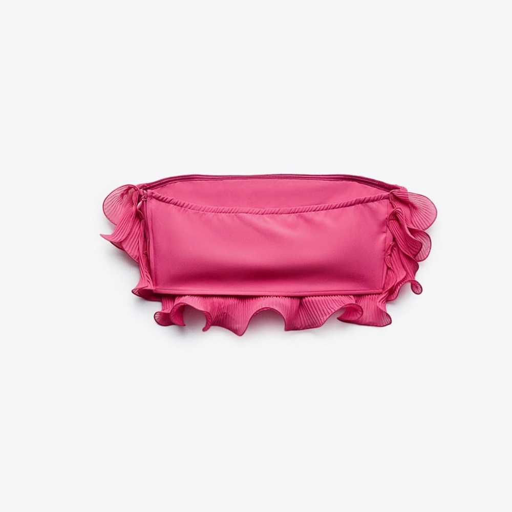 ZARA RUFFLED CROP TOP BLOGGERES FAVORITE - Picture 8 of 9